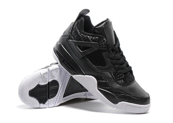 Air Jordan 4 Retro Premium Pony Hair Black Black-Sail